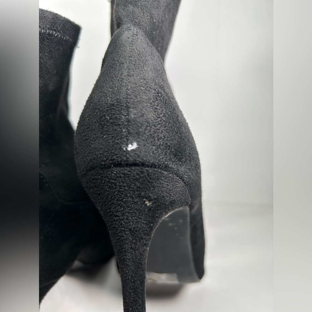 Badgley Mischka Mark + James Sock Boots Womens Black High Heel Pull On Sz 9 - Picture 9 of 11